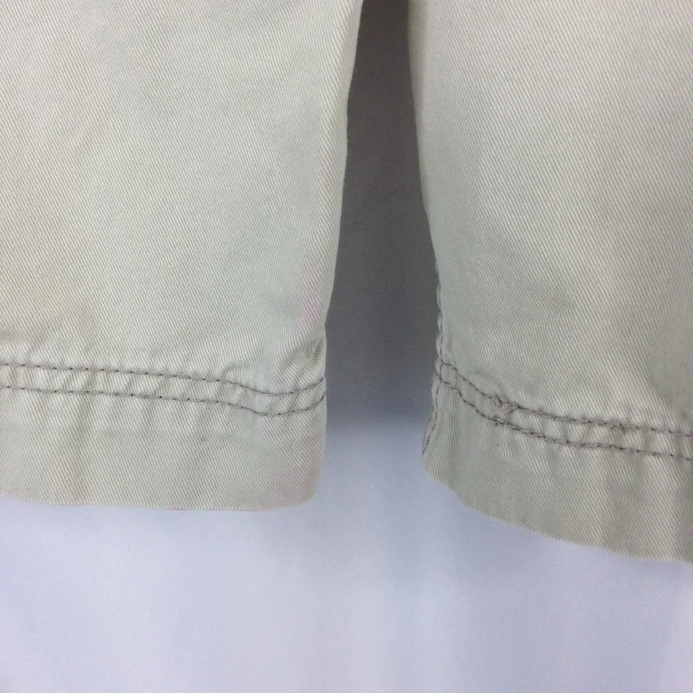 Levi's Strauss Signature Cargo Shorts Mens 38 Beige Heavy Duty Cotton 12